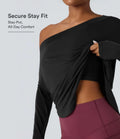Halara  AirFlow™ Off-Shoulder Long Sleeve Active Top