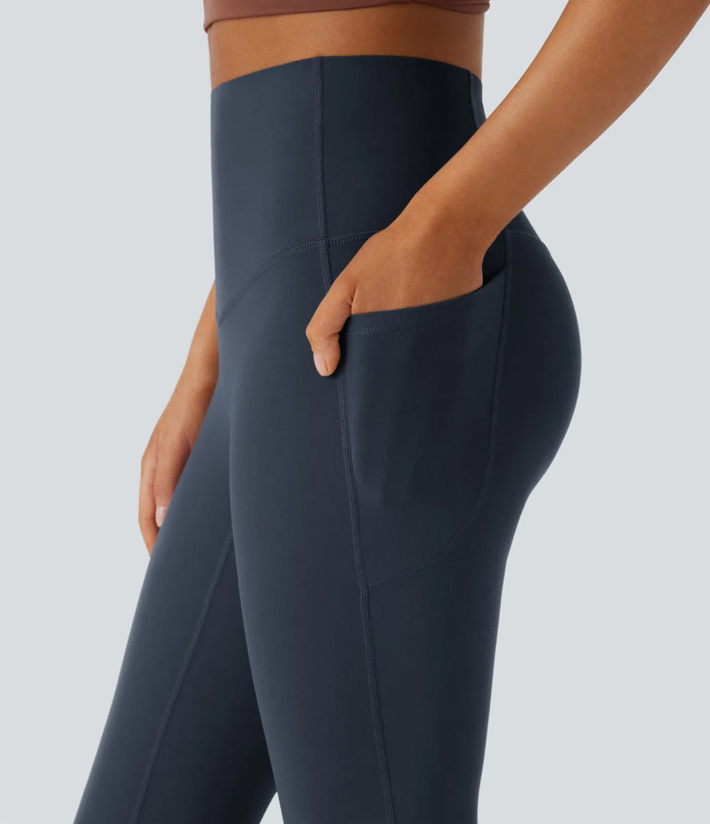 UltraSculpt™ High-Waisted Tummy Control Bootcut Leggings with Pockets