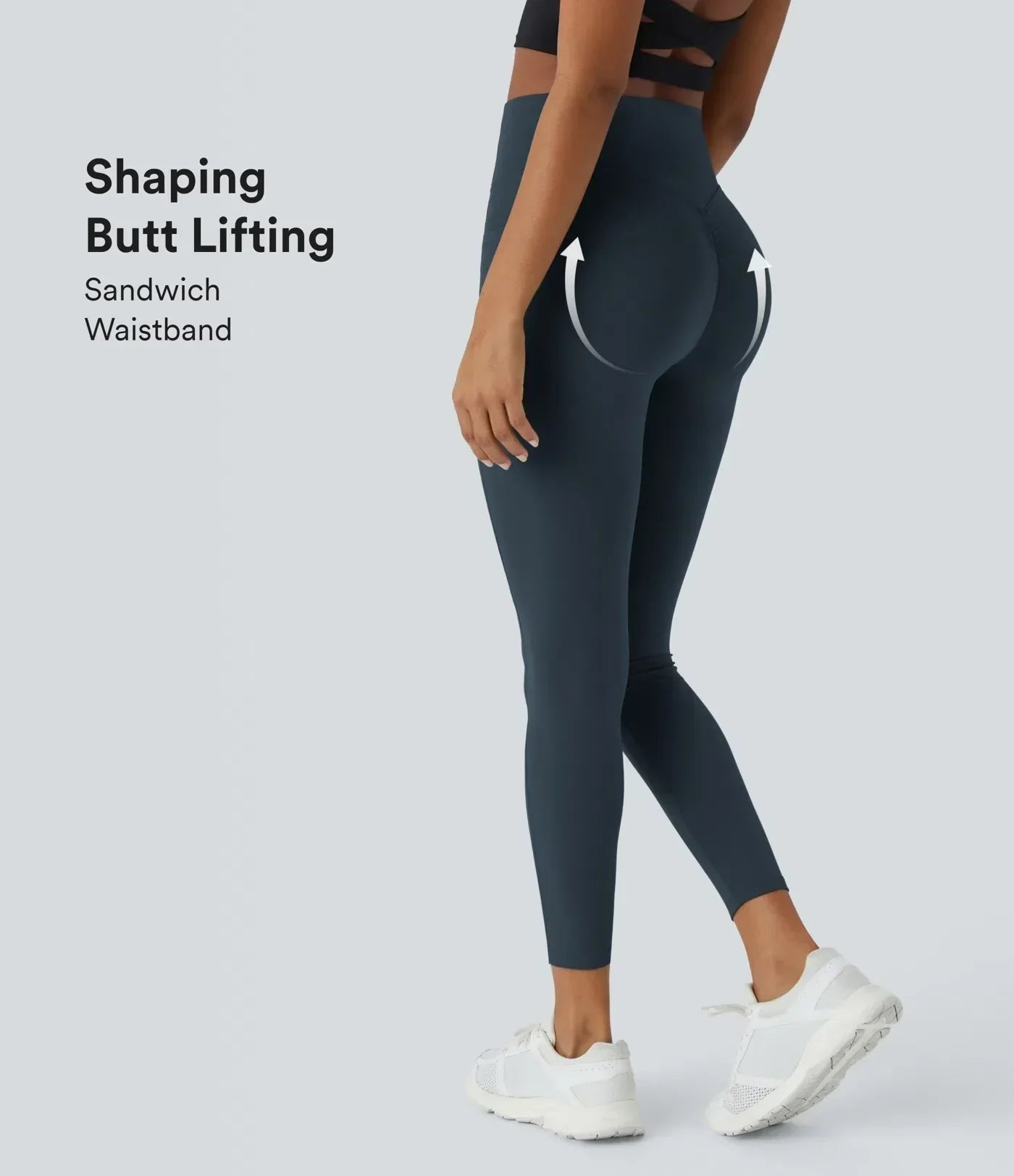 Halara UltraSculpt™ SoCinched High-Waist Tummy Control Butt-Lifting Leggings with Pockets