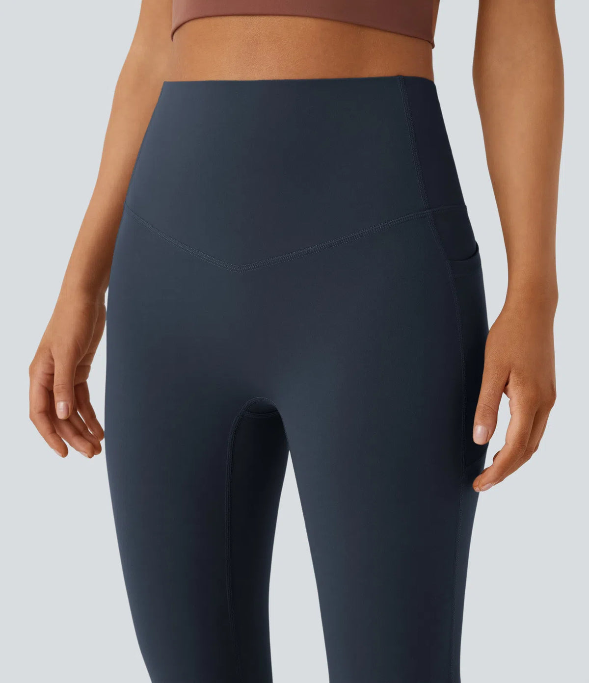 UltraSculpt™ High-Waisted Tummy Control Bootcut Leggings with Pockets