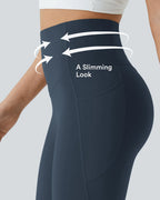 UltraSculpt™ High-Waisted Tummy Control Bootcut Leggings with Pockets