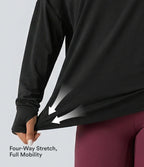 Halara  AirFlow™ Off-Shoulder Long Sleeve Active Top