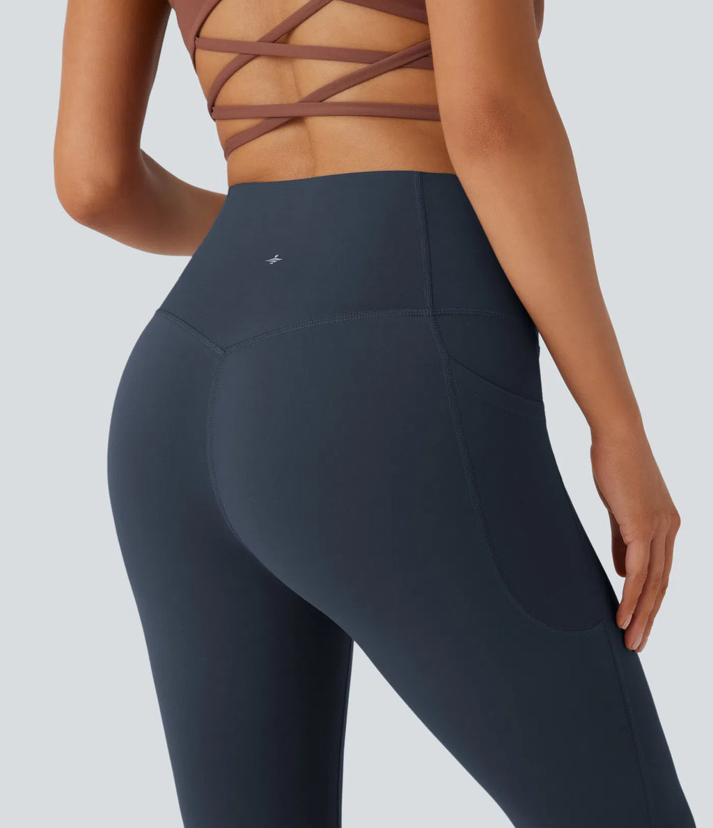 UltraSculpt™ High-Waisted Tummy Control Bootcut Leggings with Pockets