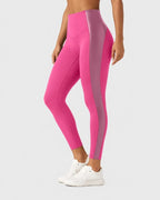 High Waisted Stretchy PU Tummy Control Yoga Leggings with Pocket